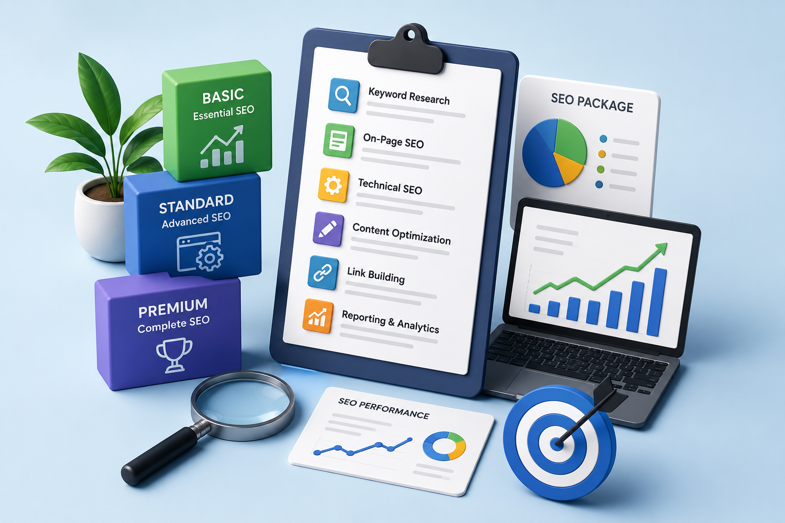SEO Packages Explained Diagram